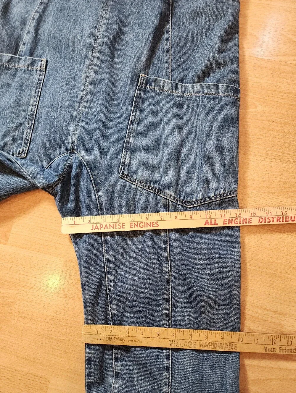Free People / We The Free High Roller Jumpsuit Denim Jumper Size Medium